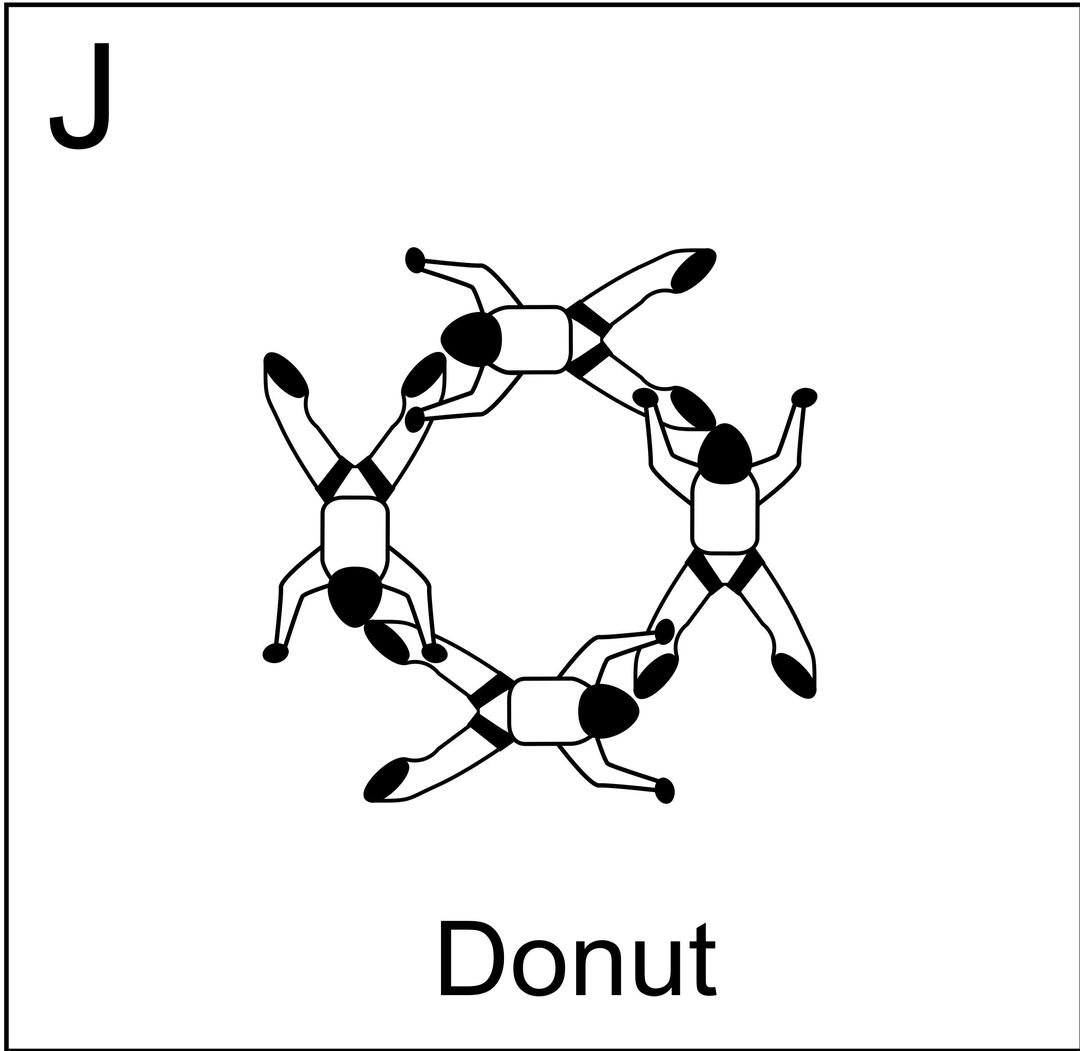 Figure J - Donut,  Vol relatif à 4, Formation Skydiving 4-Way png transparent