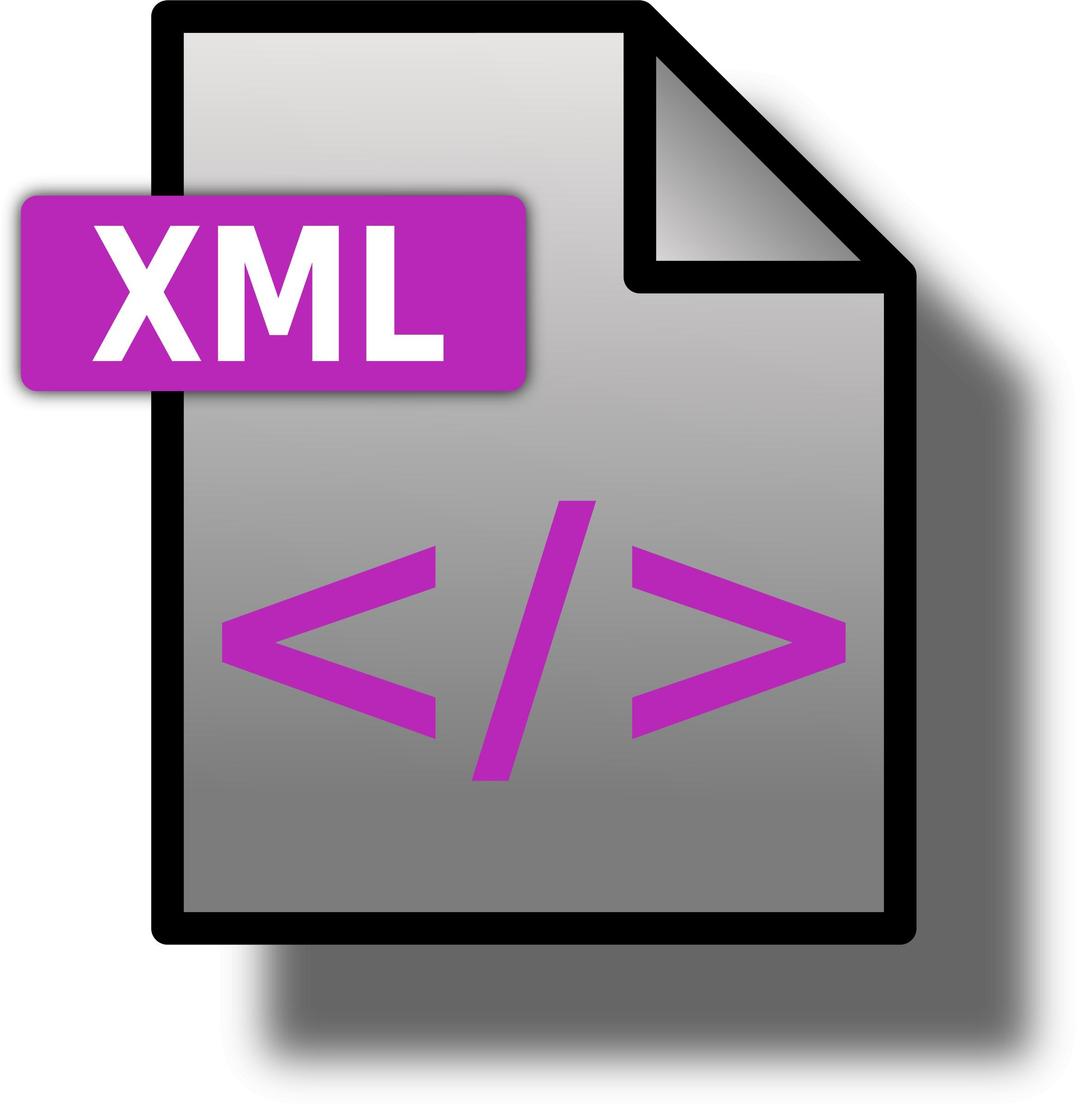 file-icon-xml png transparent