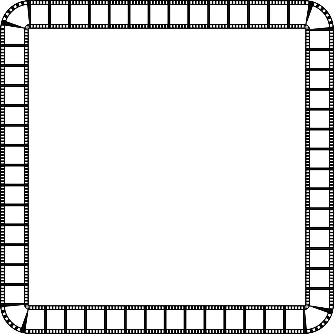 Film Strip Square Frame png transparent