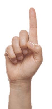 Finger Counting One Copy png transparent