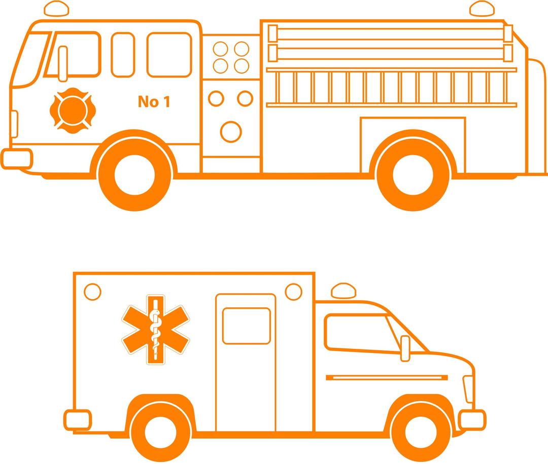 Fire and EMS Vehicles png transparent