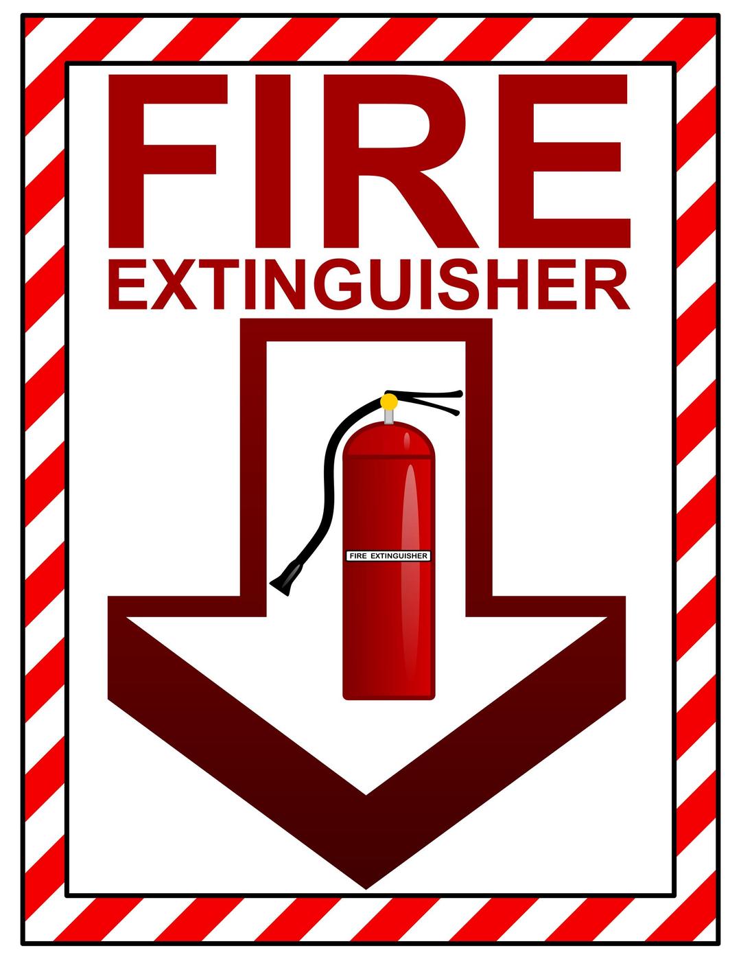 Fire Extinguisher Sign png transparent