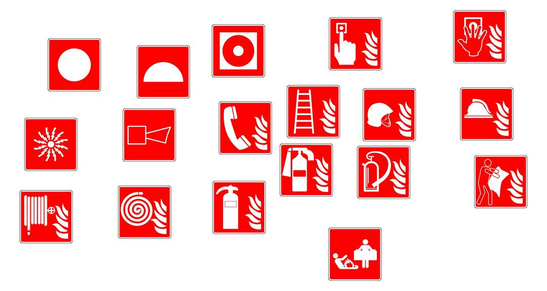 Fire Fighting Signs Cleaned png transparent