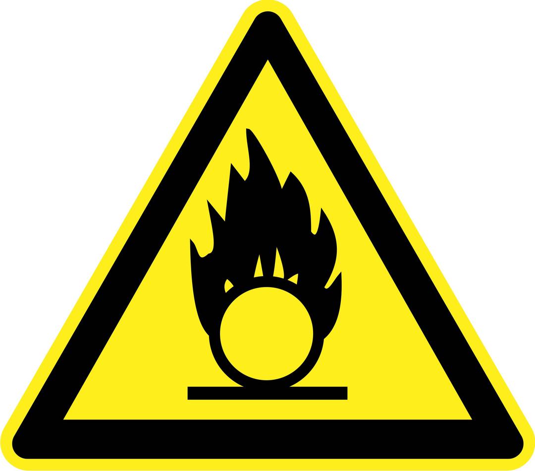 Fire Hazard Warning Sign png transparent