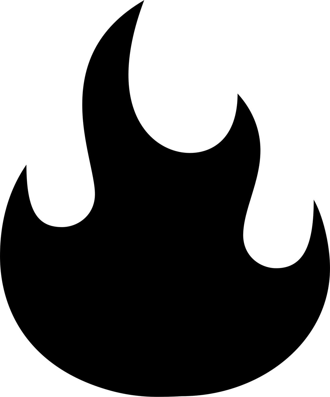 Fire Silhouette png transparent