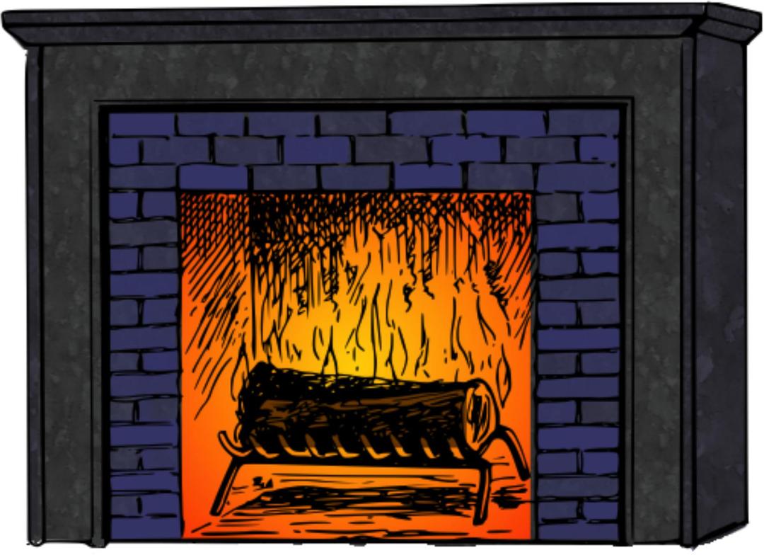 Fireplace 2 colored png transparent