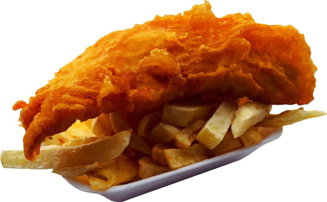 Fish and chips png transparent
