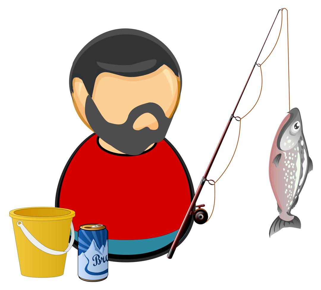 Fisherman / angler png transparent
