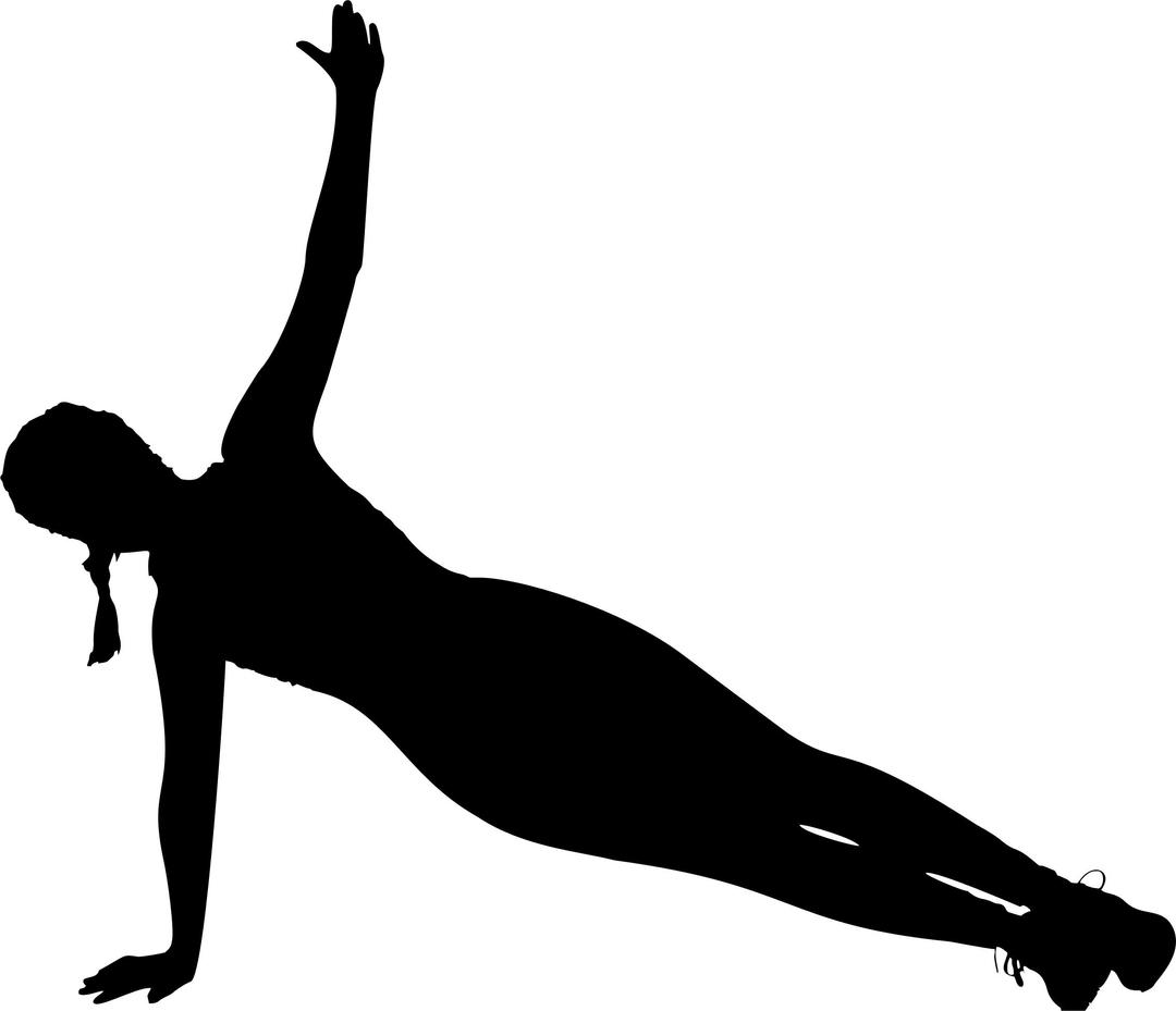 Fitness Woman Silhouette png transparent