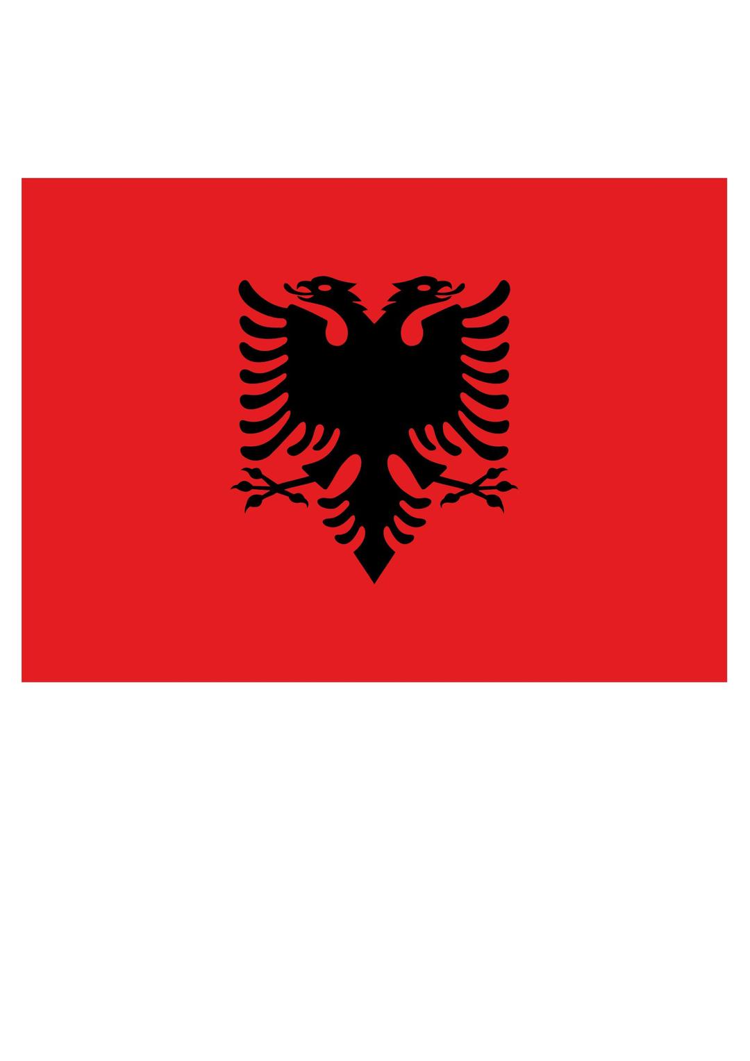 Flag of Albania - Flamuri shqiptar png transparent
