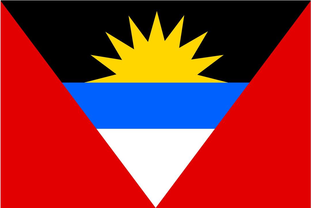 flag of Antigua and Barbuda png transparent