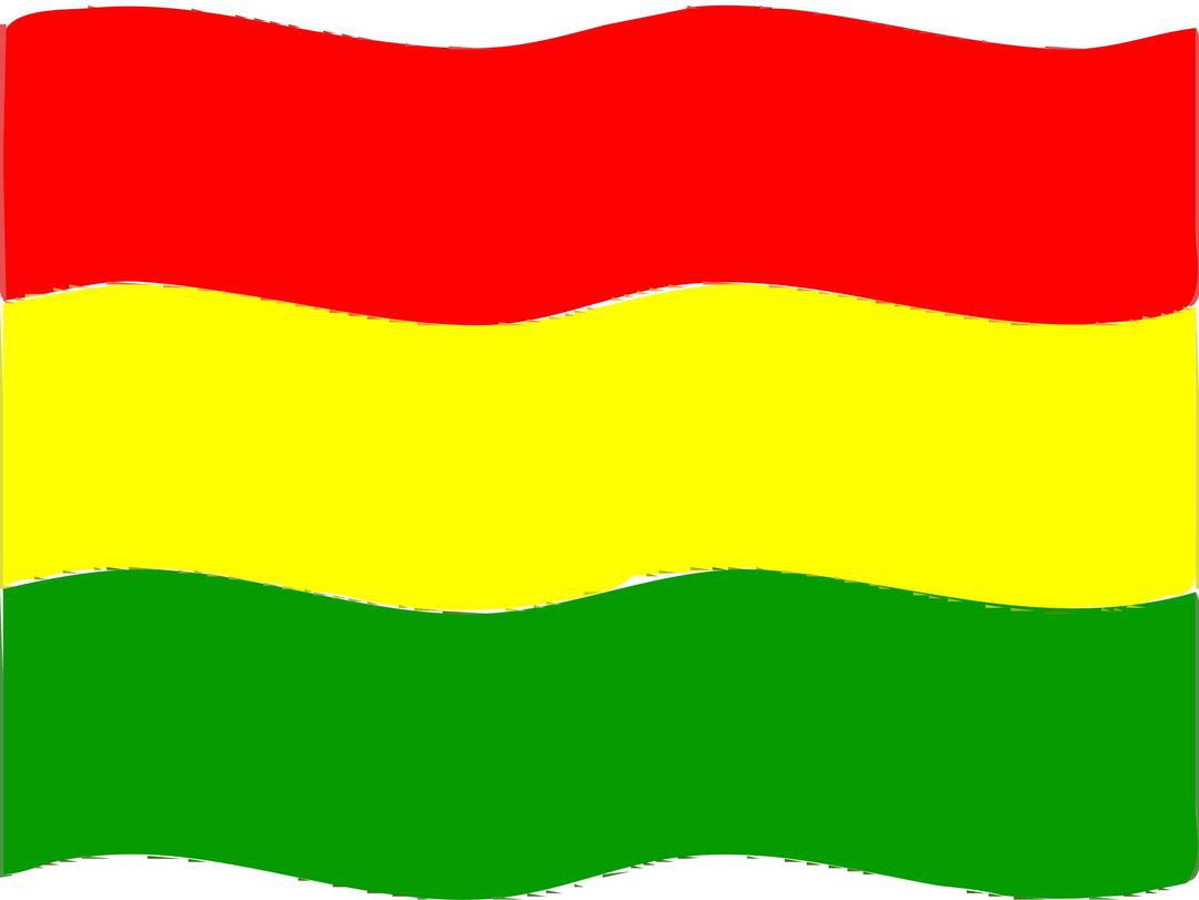 Flag of Bolivia wave png transparent