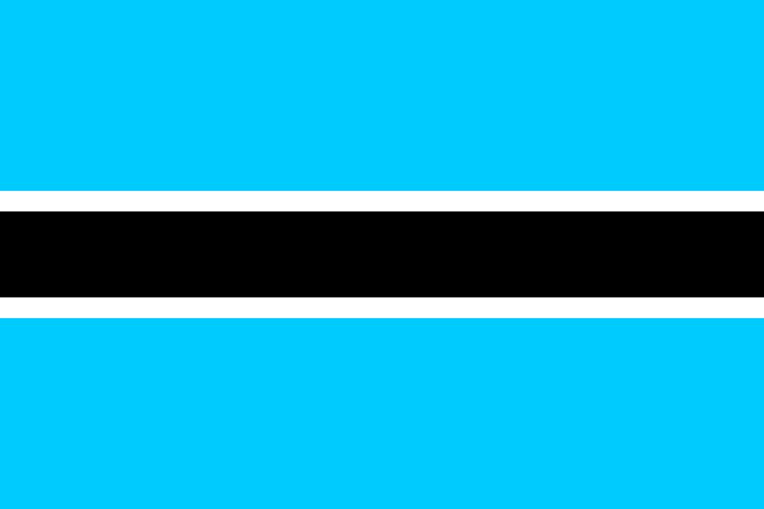 Flag of Botswana png transparent