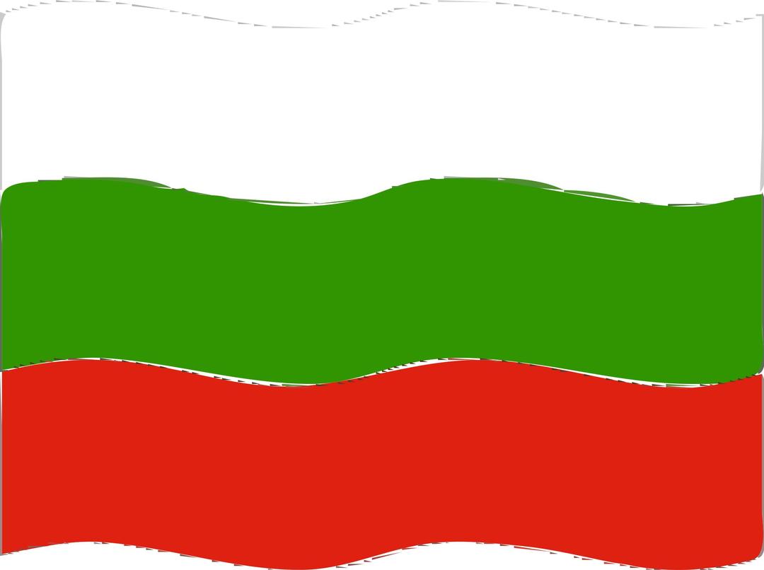 Flag of Bulgaria wave png transparent