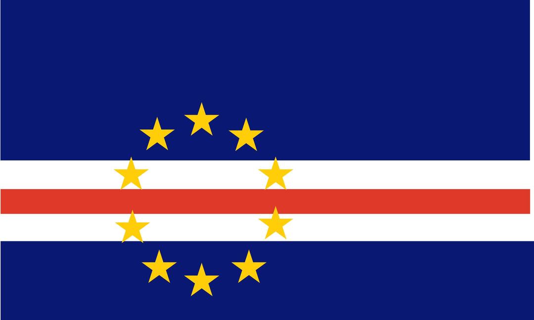 Flag of Cape Verde png transparent