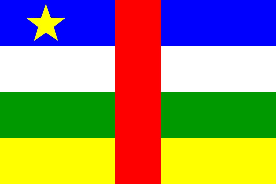 Flag of Central African Republic png transparent