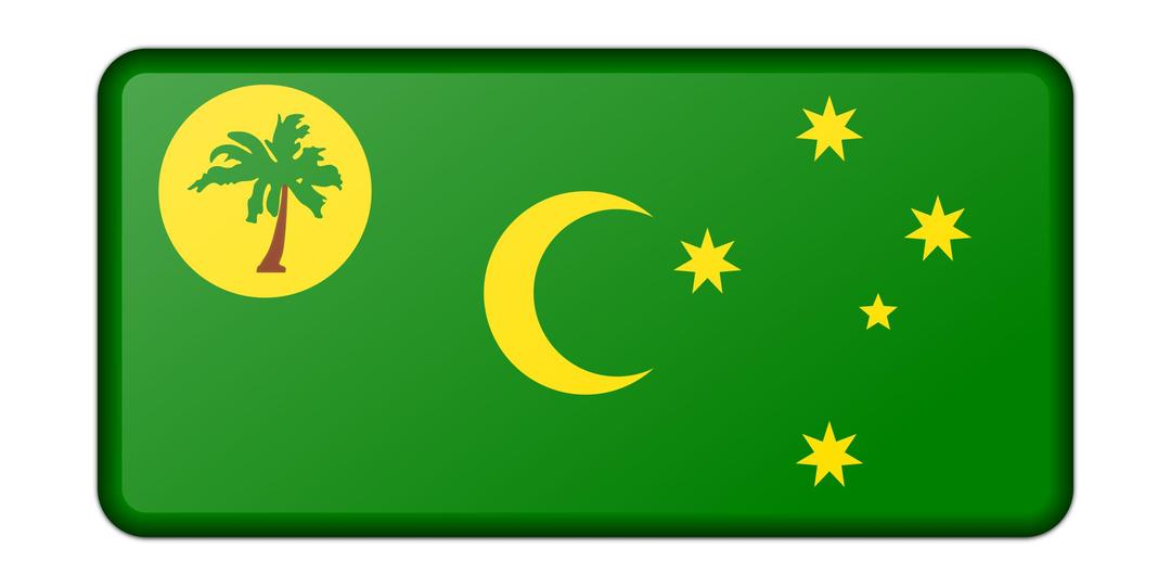 Flag of Cocos Island png transparent