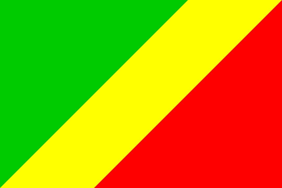 Flag of Congo-Brazzaville png transparent