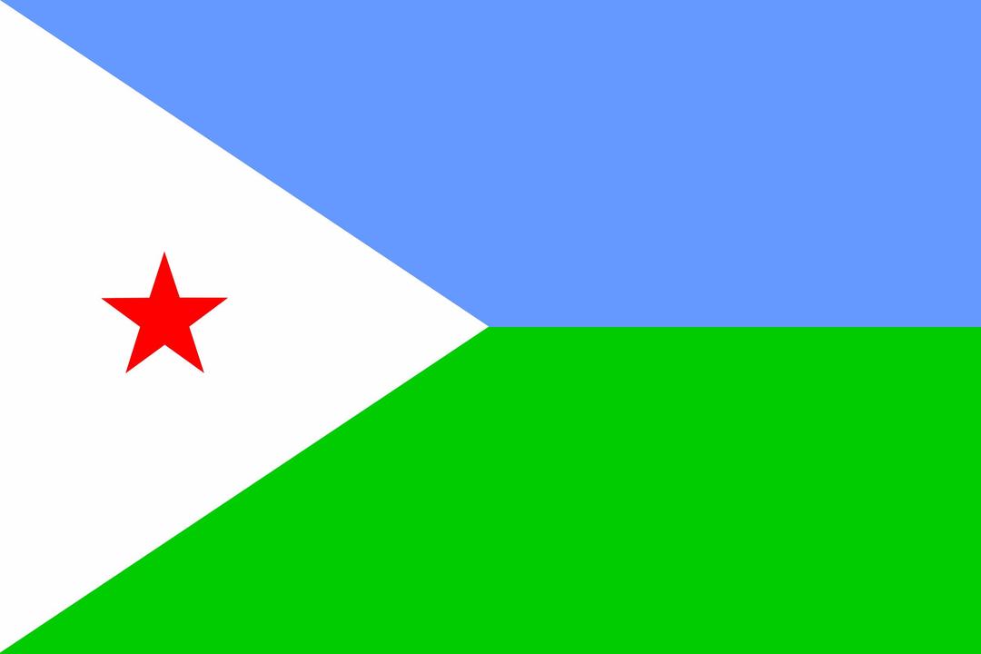 Flag of Djibouti png transparent