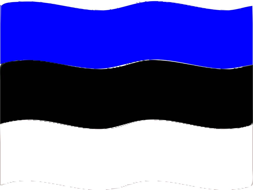 Flag of Estonia wave png transparent
