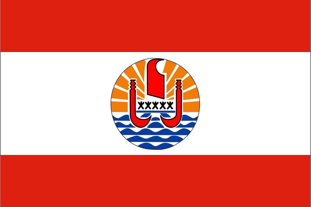 Flag of French Polynesia png transparent