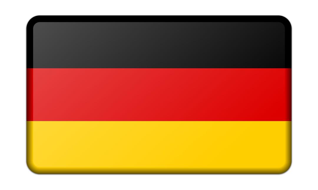 Flag of Germany (bevelled) png transparent