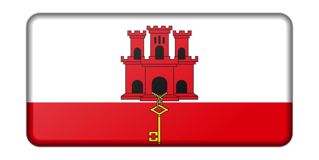 Flag of Gibraltar png transparent