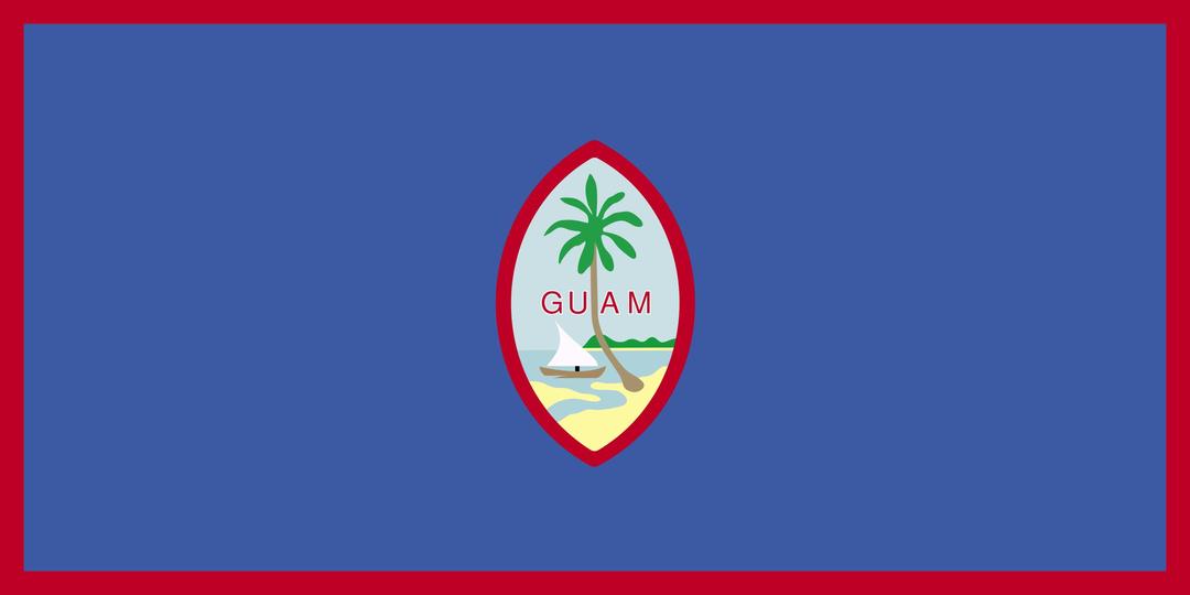 Flag of Guam png transparent