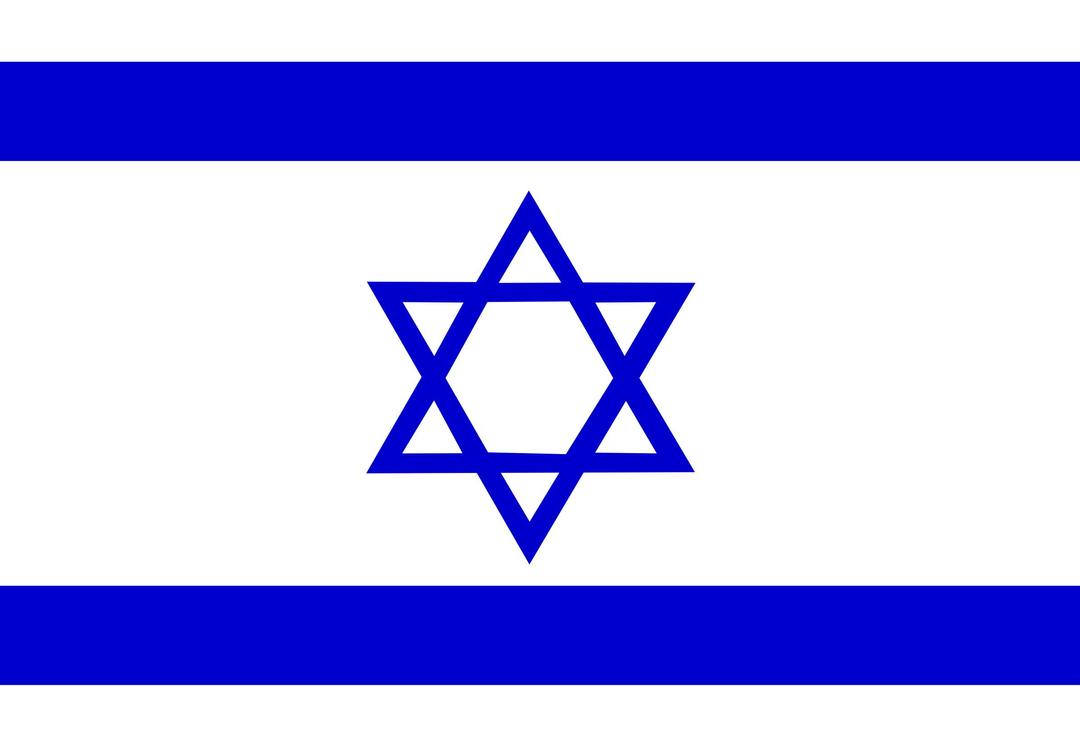 Flag of Israel png transparent