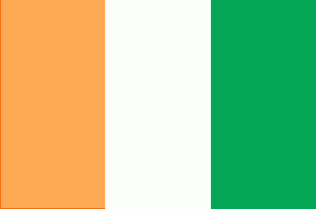 Flag of Ivory Coast png transparent