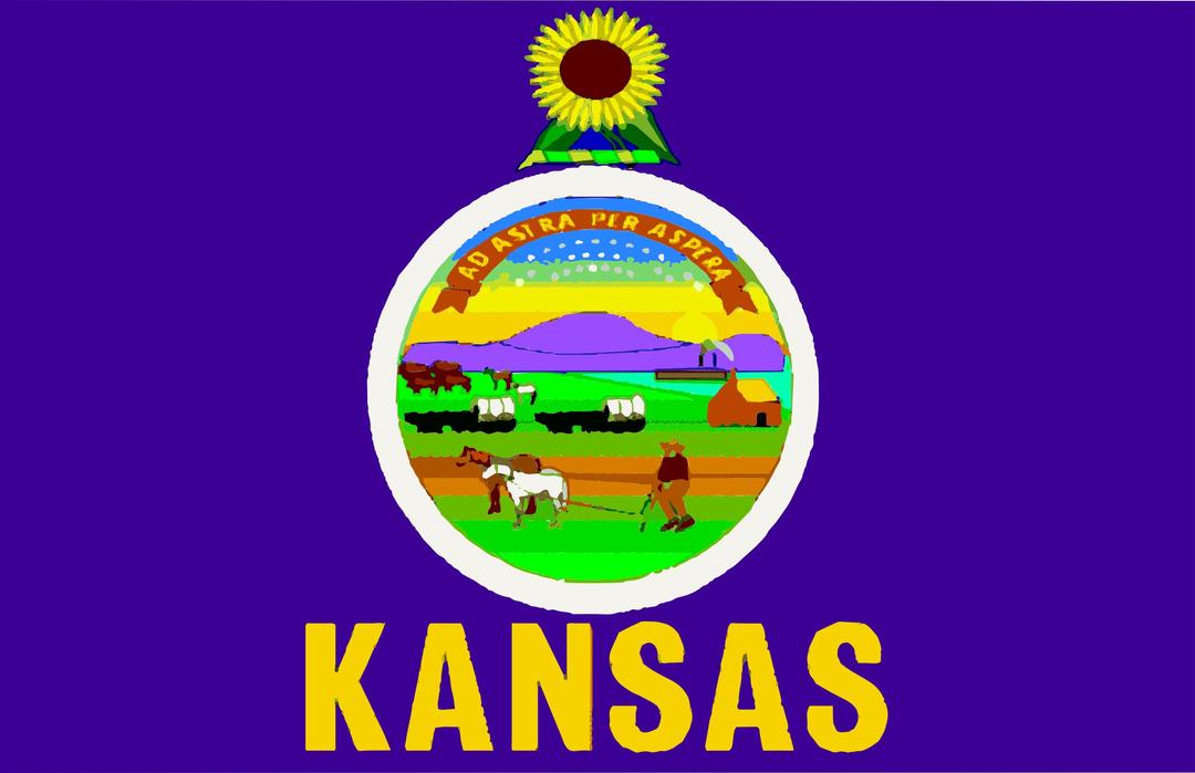 Flag of Kansas png transparent
