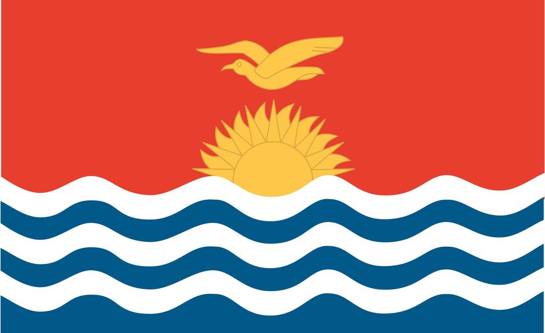 Flag of Kiribati png transparent