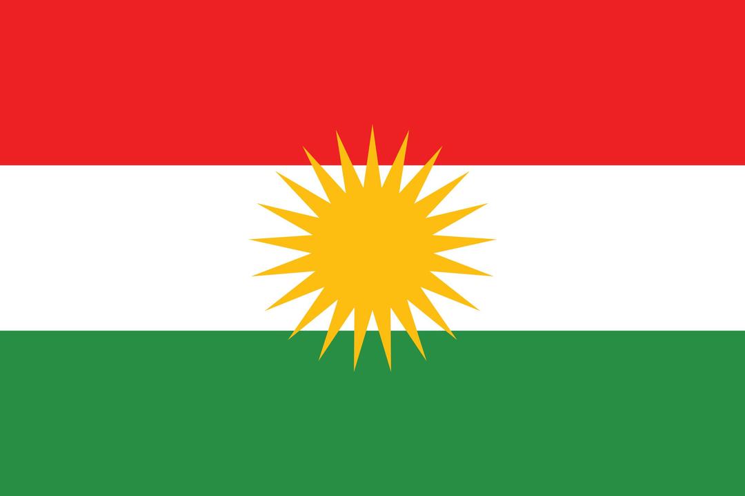 Flag of Kurdistan png transparent