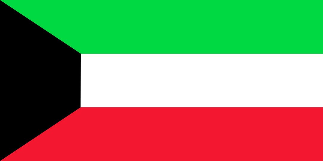 Flag of Kuwait png transparent