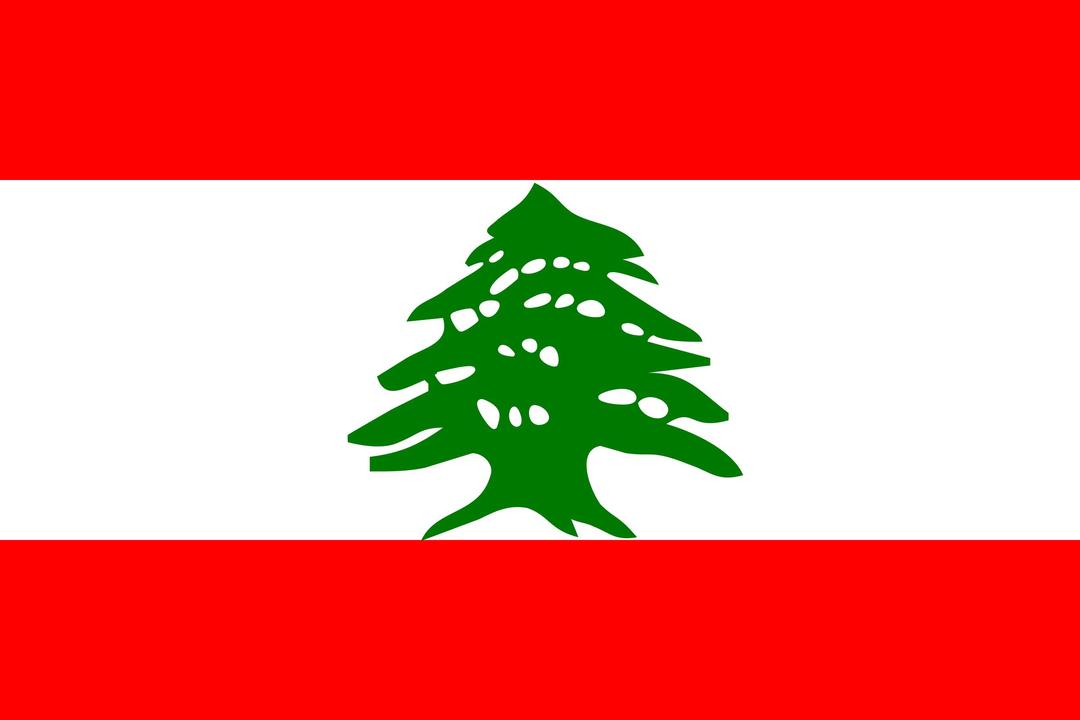 Flag of Lebanon png transparent