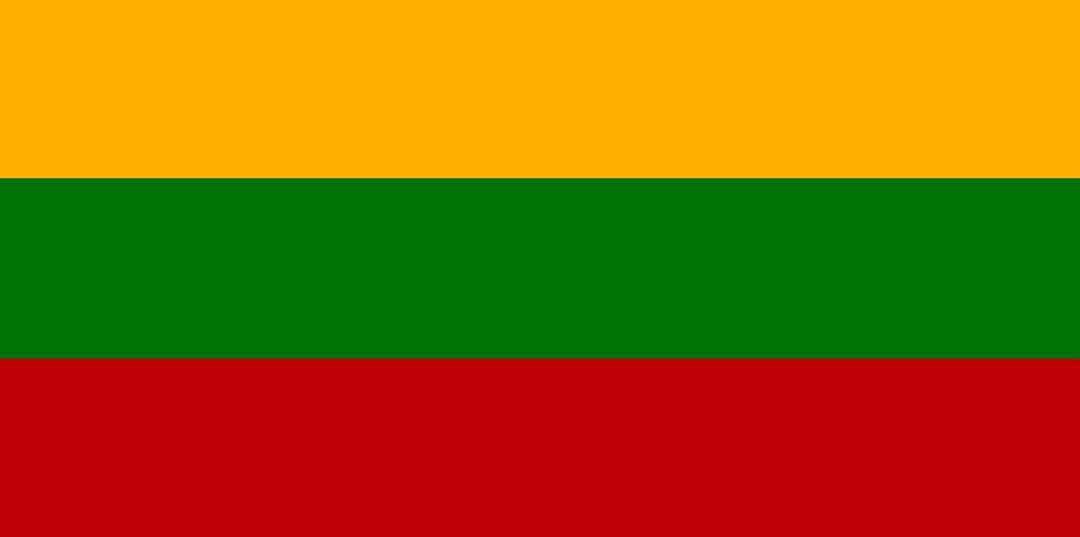 Flag of Lithuania png transparent