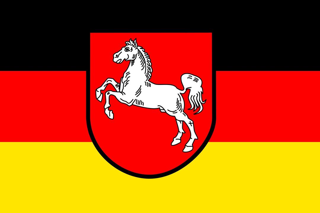 Flag of Lower Saxony png transparent
