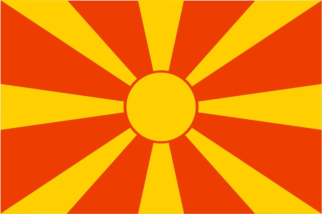 flag of Macedonia png transparent