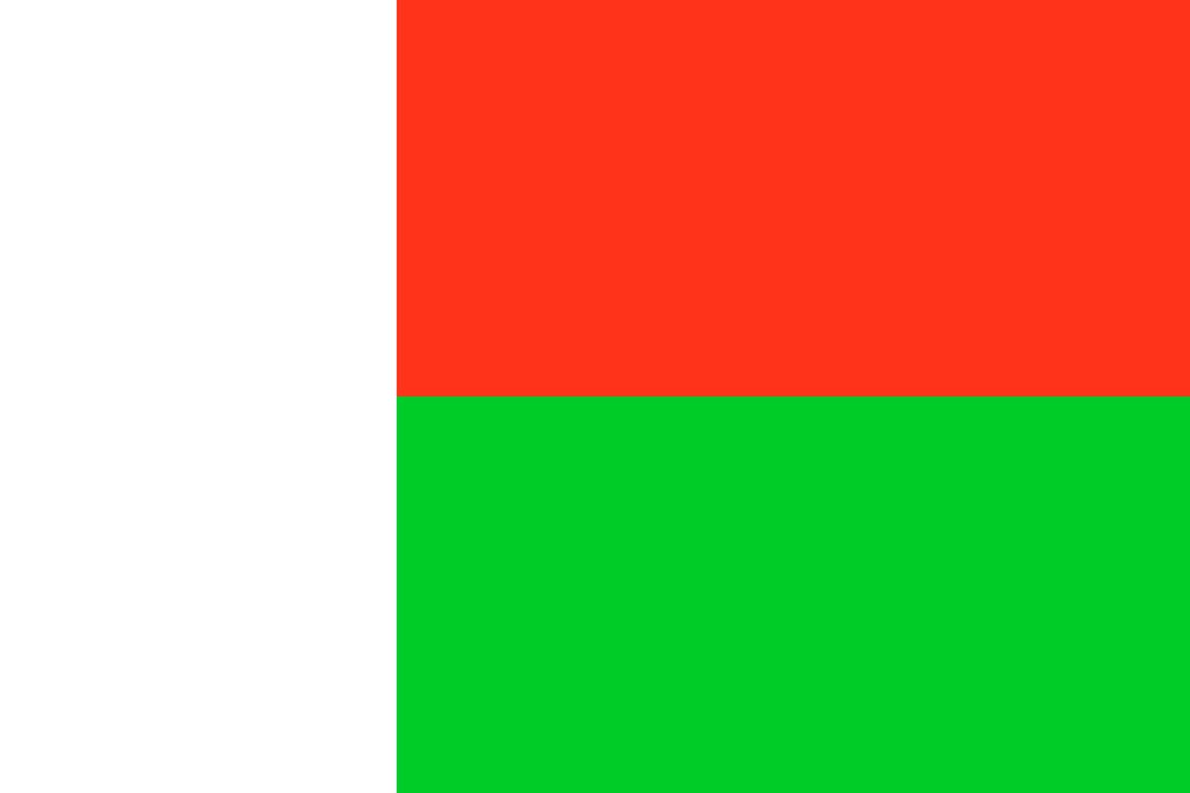 flag of Madagascar png transparent