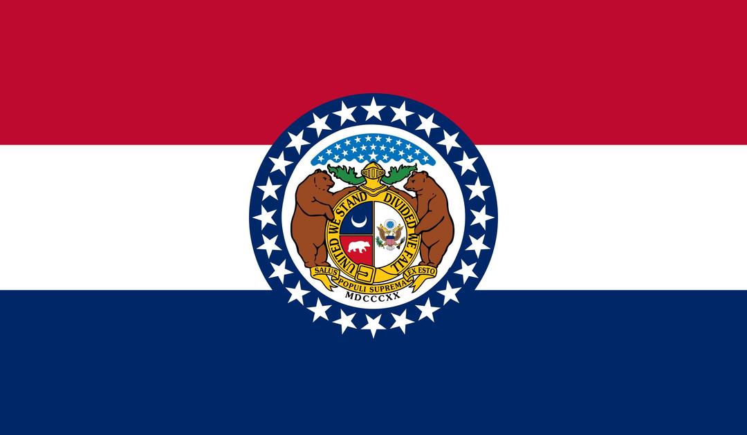 Flag of Missouri png transparent