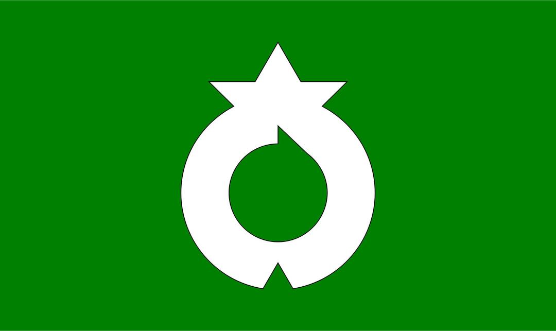Flag of Miwa, Hiroshima (Jinseki) png transparent