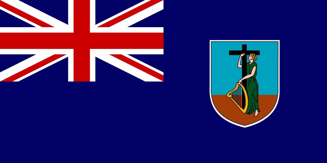 Flag of Montserrat - United Kingdom png transparent
