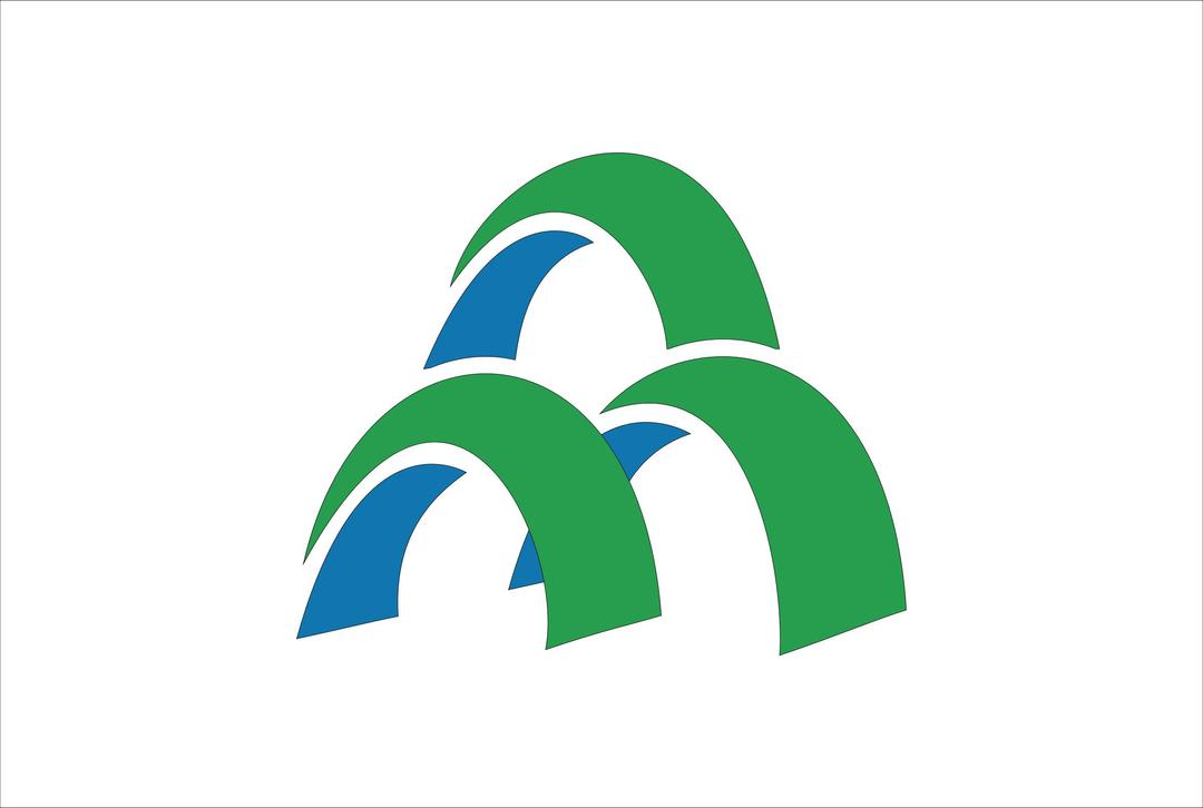 Flag of Mori, Hokkaido png transparent