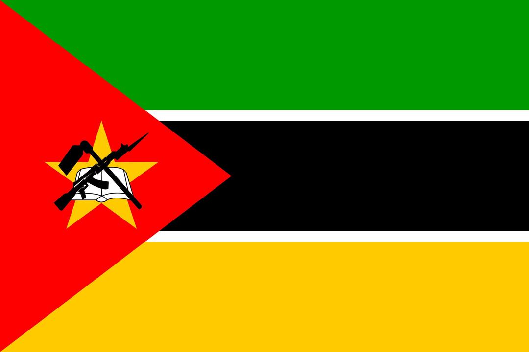 Flag of Mozambique png transparent