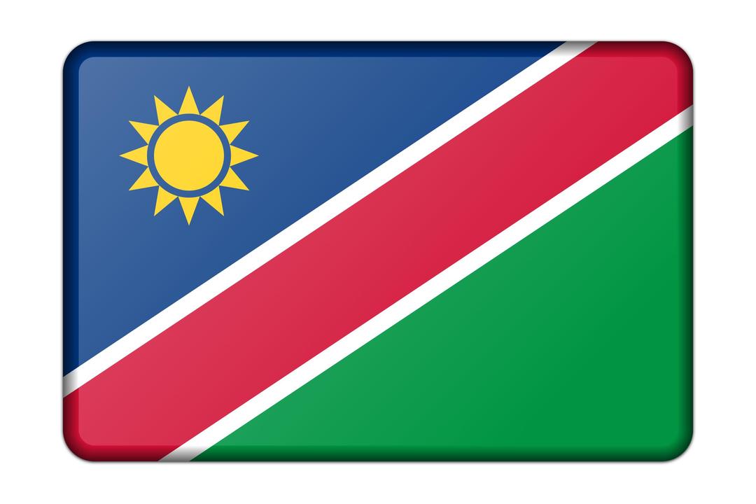 Flag of Namibia png transparent