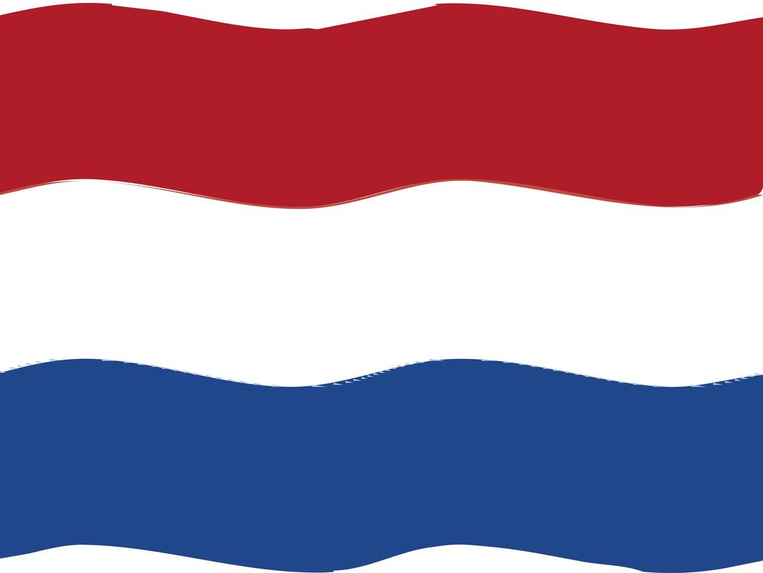 Flag of Netherlands wave png transparent