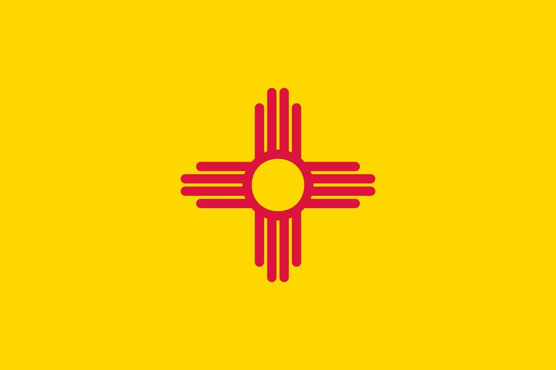 Flag of New Mexico, USA png transparent