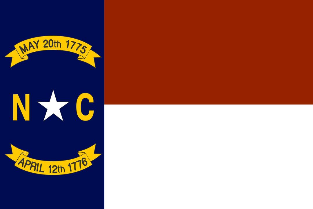 Flag of North Carolina png transparent