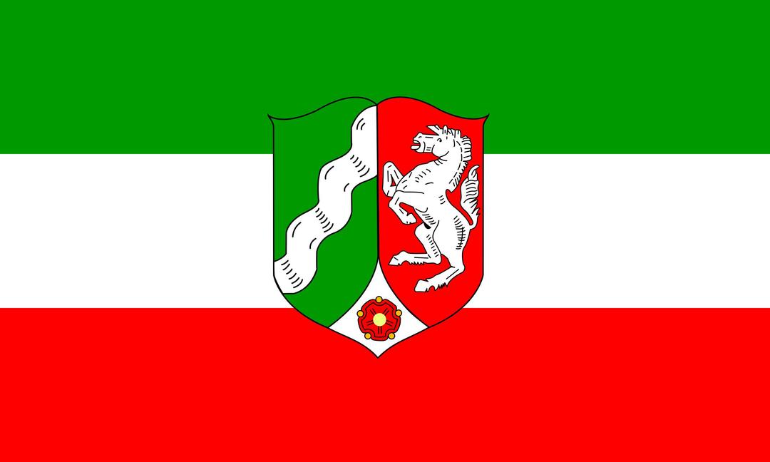 Flag of North Rhine Westphalia png transparent