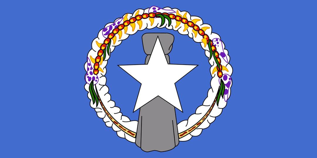 Flag of Northern Mariana Islands png transparent